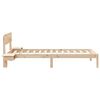 vidaXL Bedframe met hoofdeinde Bruin 80 x 200 cm Massief grenenhout
