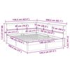vidaXL Bed met boekenkast zonder matras massief grenenhout 140x190 cm