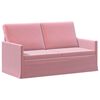 vidaXL 2-zits bank Roze 150 x 81 x 82 cm fluweel