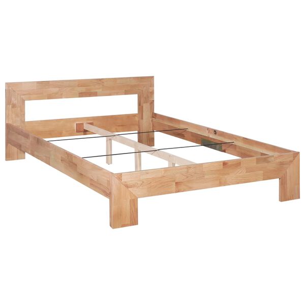vidaXL Bedframe massief eikenhout 140x200 cm