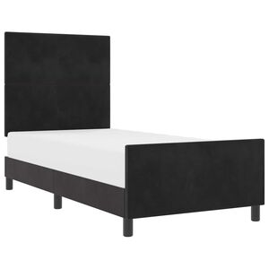 vidaXL Boxspringbed met hoofdeinde Zwart 80 x 200 cm Fluweel