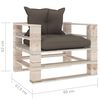 vidaXL 6-delige Loungeset met kussens pallet grenenhout