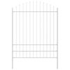 vidaXL Tuinhek WOERDEN 6 st 170 x 225 cm Gepoedercoat staal Wit