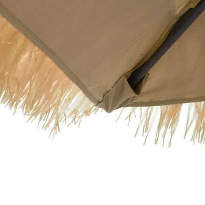 vidaXL Parasol met stalen paal 300x200x250 cm bruin