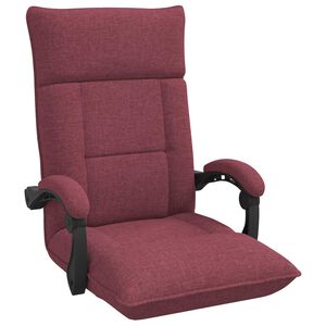 vidaXL Verstelbare vlo stoelen Wijnrood Stof