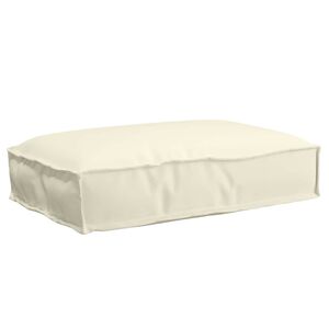 vidaXL Kussen Cr&egrave;me 60 x 40 x 8 cm Oxford Stof