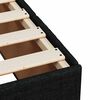 vidaXL Boxspring met matras stof zwart 200x200 cm