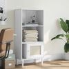 vidaXL Boekenkast SENJA rattan-look 60x35x130 cm grenenhout wit