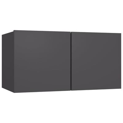 vidaXL Tv-hangmeubelen 2 st 60x30x30 cm grijs