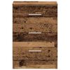 vidaXL Nachtkastjes 2 st 38x35x55 cm bewerkt hout oud houtkleurig
