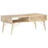 vidaXL Salontafel 118x57x45 cm massief mangohout