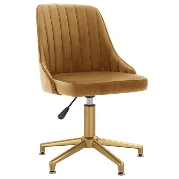 vidaXL Eetkamerstoelen draaibaar 2 st fluweel bruin