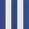 vidaXL Stoelkussens 6 st gestreept 40x40x7 cm stof wit en blauw