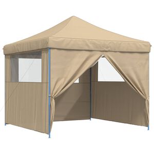 vidaXL Partytent Beige 292 x 292 x 315 cm Oxford Stof