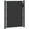 vidaXL Tuinpoort met slot Zwart 100 x 150 cm Gepoedercoat staal