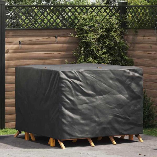 vidaXL Meubelhoes Effen Zwart 135 x 135 x 90 cm Stof