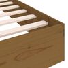 vidaXL Bedframe massief hout honingbruin 135x190 cm