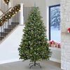 vidaXL Kunstkerstboom met 300 LED Groen 270 cm PVC en Metaal