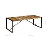 vidaXL Eettafel 220x100x75 cm massief gerecycled hout