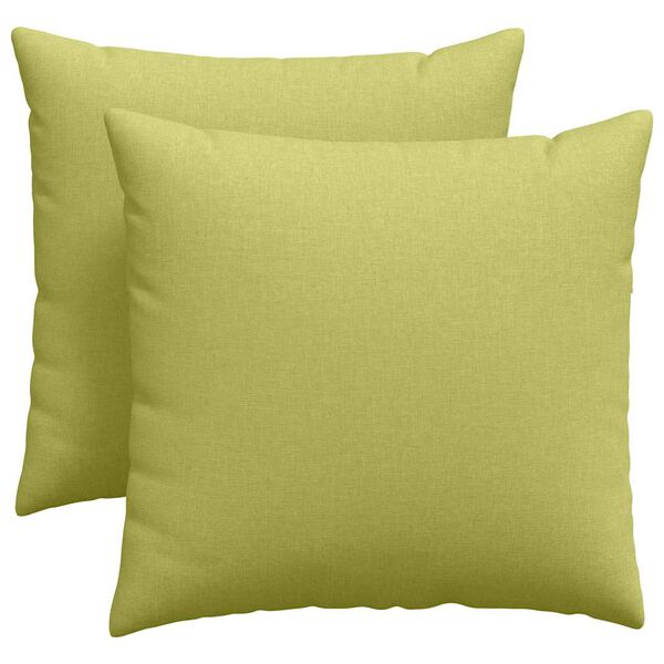 vidaXL Sofa Kussens 2 pcs Lichtgroen 45 x 45 cm Stof