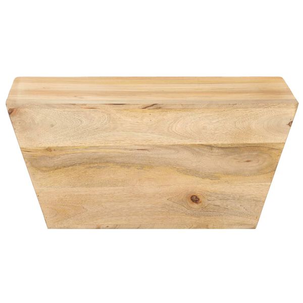 vidaXL Salontafel V-vormig 66x66x30 cm massief mangohout