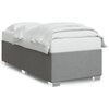 vidaXL Bedframe zonder matras 80x200 cm stof lichtgrijs