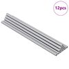 vidaXL Draadstaaf 12 pcs Zilver 6 x 170 mm Staal