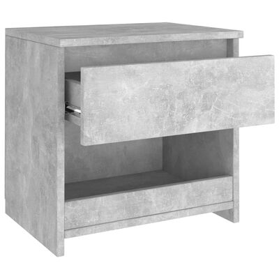 vidaXL Nachtkastje 40x30x39 cm spaanplaat betongrijs