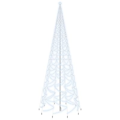 vidaXL Kerstboom met grondpin 3000 LED's koudwit 800 cm