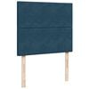 vidaXL Boxspring met matras fluweel blauw 120x190 cm
