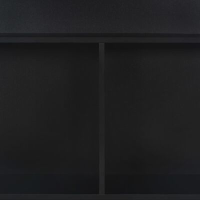 vidaXL Bartafel met 2 tafelbladen 130x40x120 cm zwart