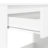 vidaXL Bureau met lade met opslag Wit 100 x 50 x 78 cm Bewerkt hout