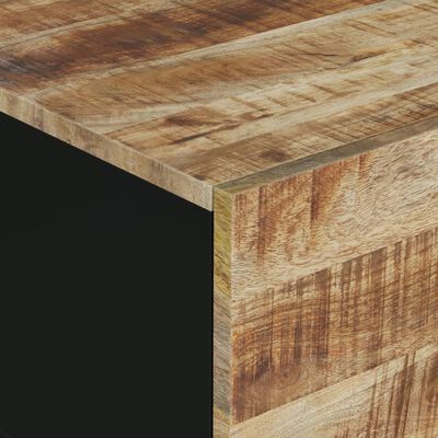 vidaXL Salontafel 80x50x40 cm massief mangohout en bewerkt hout