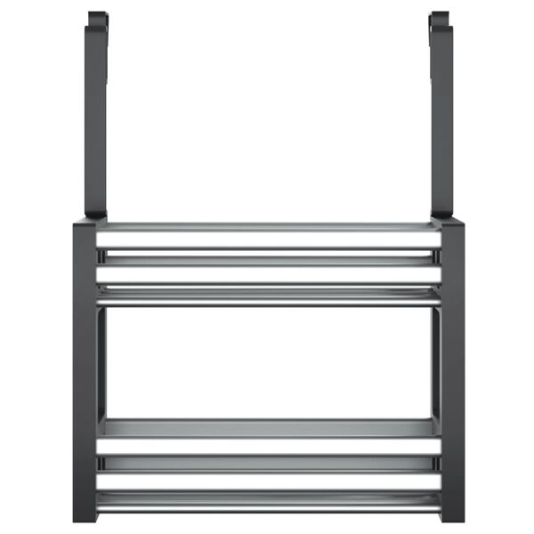 VidaXL Rek voor onder de gootsteen 34x12x26 cm aluminium