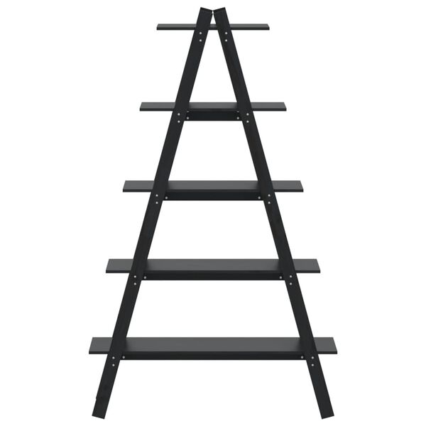 vidaXL Opbergek 5-laags A-vorm 110x40x180,5 cm massief grenenhout