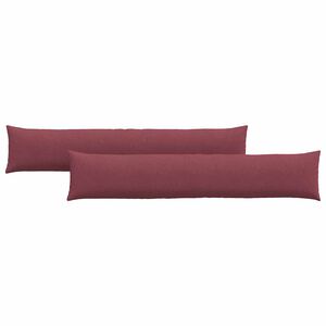 vidaXL Sofa Kussens 2 pcs Wijnrood 200 x 40 cm Stof