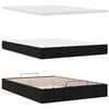 vidaXL Ottoman bed met matrassen en LED's 140x200cm fluweel zwart