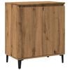 vidaXL Dressoir 60x35x70 cm bewerkt hout artisanaal eikenkleur
