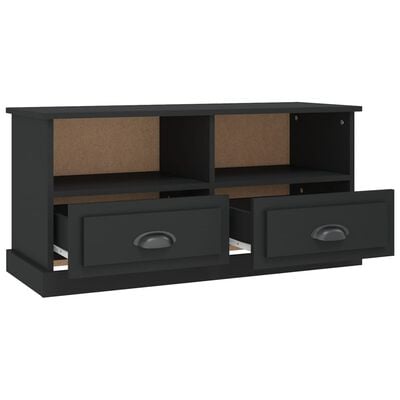 vidaXL Tv-meubel 93x35,5x45 cm bewerkt hout zwart