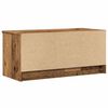 vidaXL Tv-meubel 80x35x36,5 cm bewerkt hout oud houtkleurig