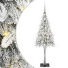 vidaXL Kerstboom met 150 LED met standaard Wit 120 cm PE en staal