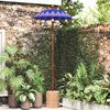 vidaXL Balinese Parasol Blauw 95 x 95 x 260 cm