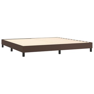 vidaXL Bedframe kunstleer bruin 200x200 cm