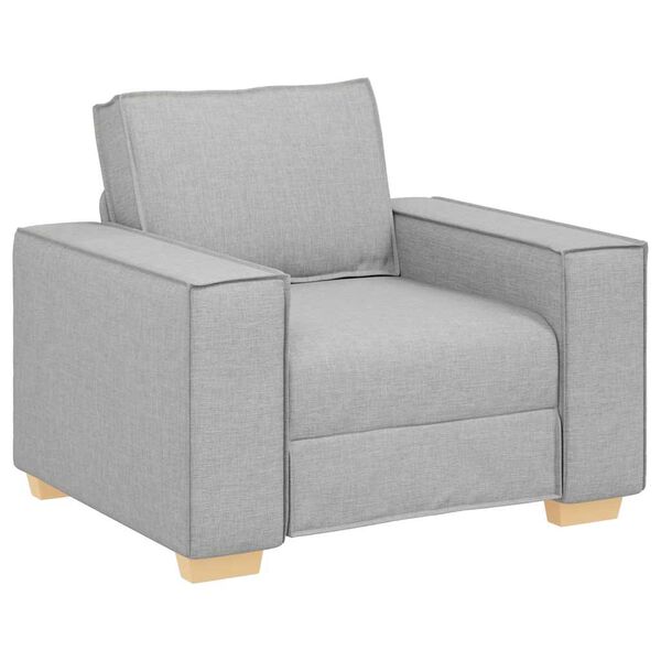 vidaXL Sofa Stoel Wolk Grijs 60 cm Stof