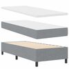 vidaXL Boxspringbed met matras Lichtgrijs 90 x 190 cm Stof