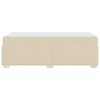 vidaXL Bedframe met matras Cr&egrave;me 100 x 200 cm Stof
