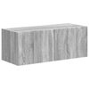 vidaXL Tv-meubelset Wandgemonteerd 4 pcs Grijs Sonoma Bewerkt hout