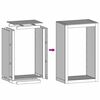 vidaXL Haardhoutrek 60x40x100 cm gegalvaniseerd staal