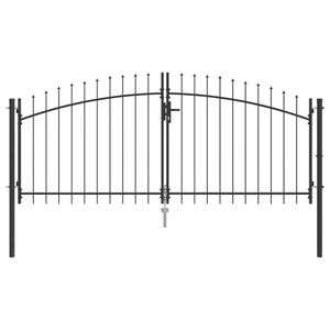 vidaXL Dubbele Poort WOERDEN 299,5 x 149,5 cm Staal Vergrendelbaar