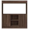 vidaXL Hoge kast 92x33x100 cm bewerkt hout bruin eikenkleurig